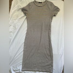 Striped Body Con Dress